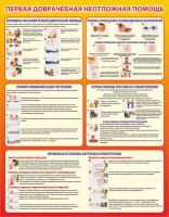 Стенд "Первая доврачебная неотложная помощь" - fgospostavki.ru - Зеленогорск