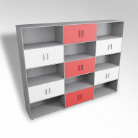 Шкаф встраиваемый закрытый с открытой полкой многосекционный ТР9 ЛДСП  - fgospostavki.ru - Зеленогорск