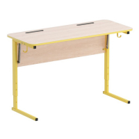 Стол ученический двухместный с наклоном столешницы (0-24°) на прямоугольной трубе - fgospostavki.ru - Зеленогорск