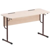 Стол двухместный ученический на круглой трубе - fgospostavki.ru - Зеленогорск