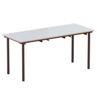 Стол обеденный 6-местный под табуретки на круглой трубе - fgospostavki.ru - Зеленогорск