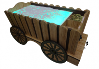 Стилизованный световой стол "Телега" - fgospostavki.ru - Зеленогорск
