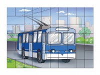 Магнитный пазл "Троллейбус" - fgospostavki.ru - Зеленогорск