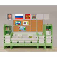 Уголок патриотического воспитания для дошкольников "Россия" Максимальный - fgospostavki.ru - Зеленогорск