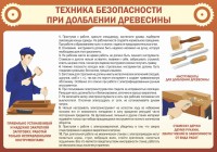 Стенд "Техника безопасности при долблении древесины" - fgospostavki.ru - Зеленогорск