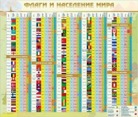 Стенд "Флаги и население мира" - fgospostavki.ru - Зеленогорск