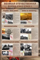 Стенд "Великая отечественная война (битвы)" - fgospostavki.ru - Зеленогорск