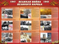 Стенд "Великая война Великого народа" Вариант 1 (9 блоков) - fgospostavki.ru - Зеленогорск