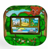 Профессиональный сенсорный настенный логопедический комплекс "Мишка" Logo 2 - fgospostavki.ru - Зеленогорск