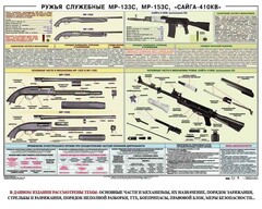 Плакат "Ружья служебные МР-133С, МР-153С, Сайга-410КВ" - fgospostavki.ru - Зеленогорск