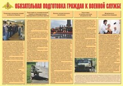 Плакат "Обязательная подготовка граждан к военной службе" - fgospostavki.ru - Зеленогорск