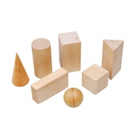 Набор "Тела геометрические" (деревянные) 14штук - fgospostavki.ru - Зеленогорск
