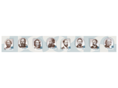 Стенд-лента "Выдающиеся ученые-физики" - fgospostavki.ru - Зеленогорск