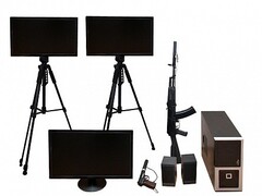 Учебно-тренировочный комплекс огневой подготовки "Стрелец-2/М" (мишень-монитор, массогабаритные макеты оружия АК и ПМ) - fgospostavki.ru - Зеленогорск