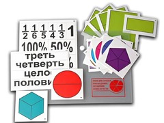 Набор для изучения простых дробей. Составление целого из частей (раздаточный) - fgospostavki.ru - Зеленогорск