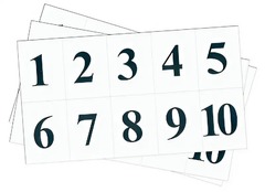 Набор цифр от 1 до 10 (для начальной школы) - fgospostavki.ru - Зеленогорск