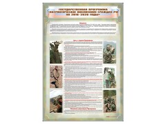 Стенд "Государственная программа "Патриотическое воспитание граждан РФ на 2016-2020 годы." - fgospostavki.ru - Зеленогорск