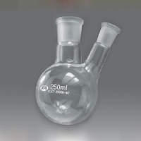 Колба круглодонная с двумя горловинами и шлифами 250 мл. - fgospostavki.ru - Зеленогорск