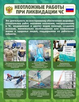 Стенд "Неотложные работы при ликвидации ЧС" - fgospostavki.ru - Зеленогорск