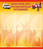 Стенд "Действия при ЧС" - fgospostavki.ru - Зеленогорск
