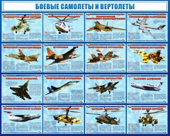 Стенд "Боевые самолеты и вертолеты" - fgospostavki.ru - Зеленогорск