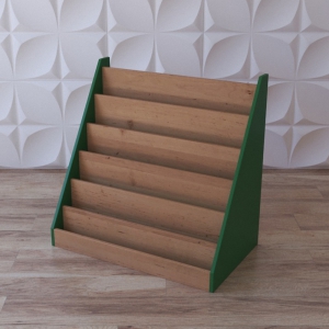 Стеллаж-витрина для книг "Познавательная горка" - fgospostavki.ru - Зеленогорск