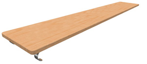 Доска наклонная навесная (2,5 м) - fgospostavki.ru - Зеленогорск