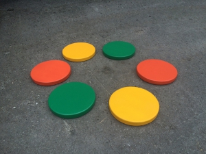 Диски цветные амортизационные деревянные (комплект 6 штук) - fgospostavki.ru - Зеленогорск