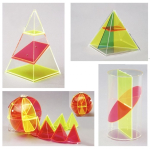 Дополнительный набор прозрачных геометрических тел с сечениями. - fgospostavki.ru - Зеленогорск