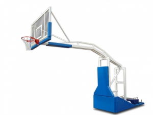 Стойка баскетбольная мобильная складная с выносом 2,25 метра с электроподъемом стрелы (без противовесов) - fgospostavki.ru - Зеленогорск