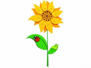 Сенсомоторное декоративно-развивающее панно "Подсолнух" - fgospostavki.ru - Зеленогорск