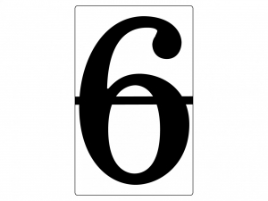 Набор магнитных карточек "Произвольный размер "6" (3 штуки) - fgospostavki.ru - Зеленогорск