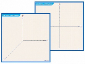 Фрагмент (демонстрационный) маркерный (двухсторонний) "Координатная плоскость" - fgospostavki.ru - Зеленогорск