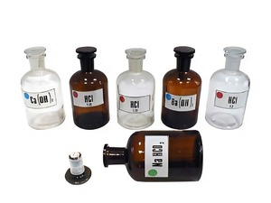 Набор склянок для растворов 250 миллилитров (с притертой пробкой) - fgospostavki.ru - Зеленогорск