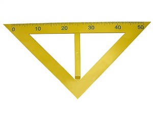 Угольник классный пластмассовый (45 и 45 градусов) - fgospostavki.ru - Зеленогорск