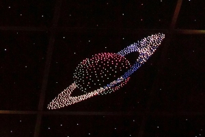 Потолок "Звездное небо с анимационным фибероптическим эффектом сатурн" - fgospostavki.ru - Зеленогорск