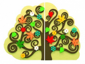 Сенсомоторное декоративно-развивающее панно "Времена года" - fgospostavki.ru - Зеленогорск