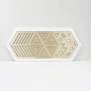 Декоративная тактильная панель - «Рельефные многоугольные формы» - fgospostavki.ru - Зеленогорск