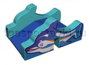 Горка "Дельфин" для сухого бассейна - fgospostavki.ru - Зеленогорск