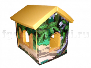 Домик игровой "Джунгли" с рисунком (трансформируется в маты) - fgospostavki.ru - Зеленогорск