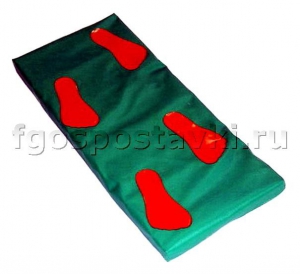 Дорожка массажная в чехле с нашитыми следами (4 следа) - fgospostavki.ru - Зеленогорск