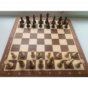 Шахматные фигуры Стаунтон Премиум № 5 со складной турнирной доской - fgospostavki.ru - Зеленогорск