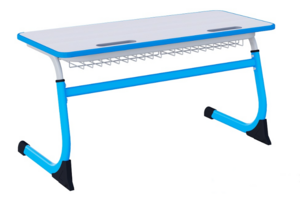 Парта SMARTY двухместная регулируемая по высоте с антивандальной кромкой - fgospostavki.ru - Зеленогорск