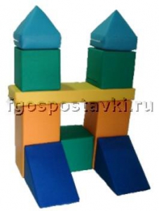 Мягкий модуль-конструктор "Городок" (10 элементов) - fgospostavki.ru - Зеленогорск