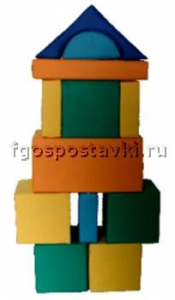 Мягкий модуль-конструктор "Городок" (12 элементов) - fgospostavki.ru - Зеленогорск