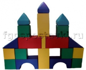 Мягкий модуль-конструктор "Городок" (20 элементов) - fgospostavki.ru - Зеленогорск