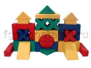 Мягкий модуль-конструктор "Городок" (23 элемента) - fgospostavki.ru - Зеленогорск