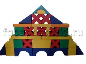 Мягкий модуль-конструктор "Городок" (32 элемента) - fgospostavki.ru - Зеленогорск