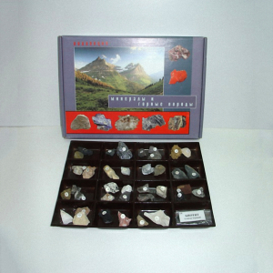 Демонстрационная коллекция "Минералы и горные породы" (40 видов) - fgospostavki.ru - Зеленогорск