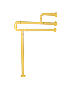 Поручень напольно-настенный с антибактериальным покрытием (желтый) - fgospostavki.ru - Зеленогорск